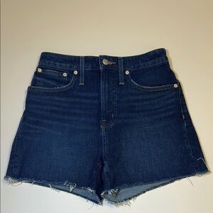 Madewell curvy high rise denim shorts